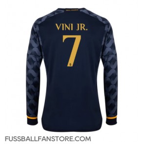 Real Madrid Vinicius Junior #7 Replik Auswärtstrikot 2023-24 Langarm